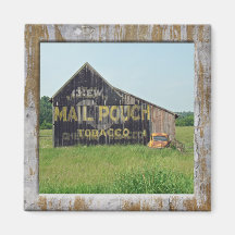 Old Barn Mail Pouch Tobacco Advertising Magnet
