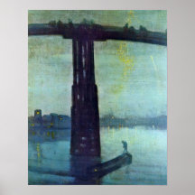 Old Battersea Bridge by James McNeill Whistler Print