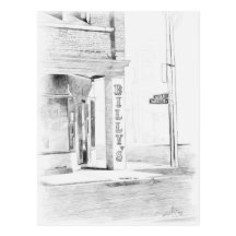 Old Billy's Rits Postcard