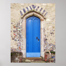 Old Blue Door Print