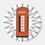 Old British Telephone Box Refrigerator Magnets