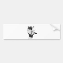 Old Broadcast TV Camera TK Bumper Sticker