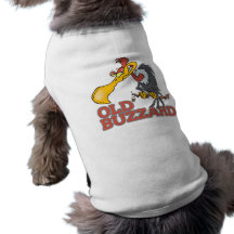 old buzzard funny cartoon character doggie tshirt