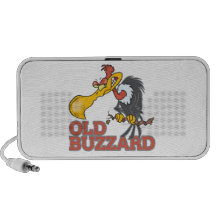 old buzzard funny cartoon character iPod speakers