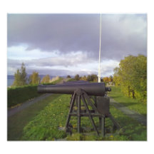 Old cannon photo print
