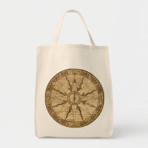 Old Compass Rose Bag