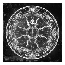 Old Compass Rose Custom Invitations