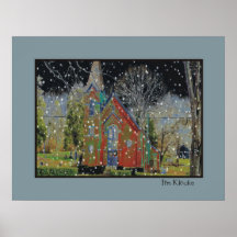 Old Country Church Poster