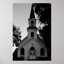 Old Country Church Poster