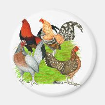Old English Game Quartet Magnets