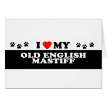 OLD ENGLISH MASTIFF CARD