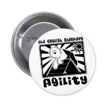 Old English Sheepdog Agility A-Frame buttons