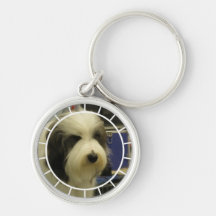 Old English Sheepdog Keychain