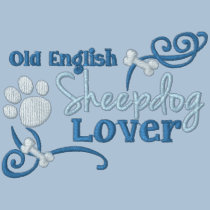 Old English Sheepdog Lover embroidered shirts