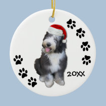 Old English Sheepdog Puppy Christmas Ornament ornaments