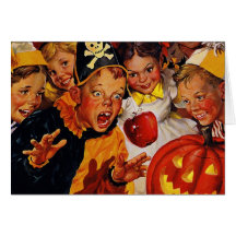 Old fashioned Halloween Greeting Card