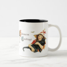 Old Fashioned Halloween Greetings Coffee Mug