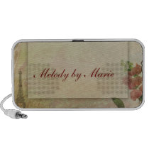 Old fashioned Paris with roses speakers