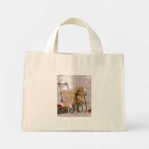 Old-fashioned Puppy Christmas Bag
