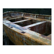 old fishing boat postcard