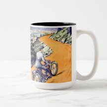 Old French Motorcycle Designed Mug or Coffee Cup