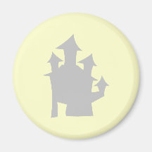 Old House. Grey. Fridge Magnet