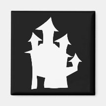 Old House, in White. Fridge Magnets