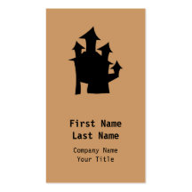 Old House with Towers. Business Card