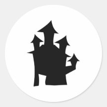 Old House with Towers. Sticker
