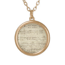Old Music Notes - Chopin Music Sheet Pendants
