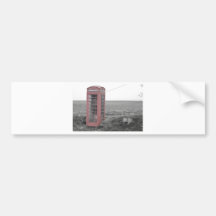 old phone box bumper sticker