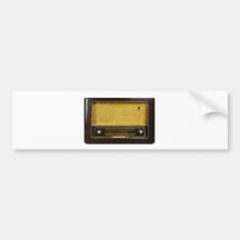 old radio bumper stickers