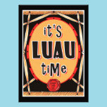 Old Rattan Retro Luau Invitations invitations