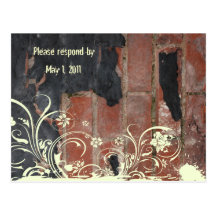 Old Red Brick rsvp Post Card