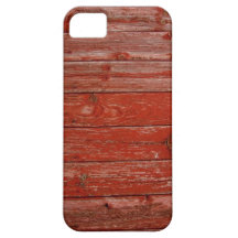 Old red wood iPhone 5 case
