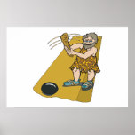 Old School Bowling Poster