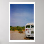 Old School Bus Posters