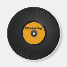 Old School Vinyl fridge magnet