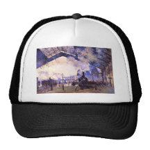 Old St Lazarre Station by Claude Monet Hat