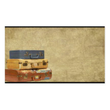 Old Suitcases- Travelling- Prim Biz Cards Business Card