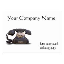old telephone business card templates