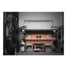 Old Temple in Tokyo Custom Announcement