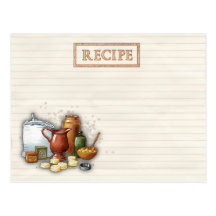old time recipes post cards