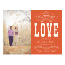 OLD TIME VINTAGE | SAVE THE DATE ANNOUNCEMENT POST CARDS
