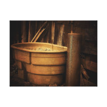 Old Washtub Gallery Wrapped Canvas