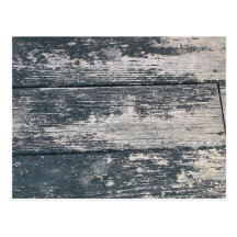 old weathered decking post card