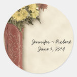 Old West Boot Bouquet 3 Envelope Seal Sticker