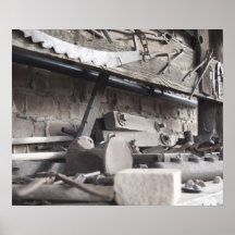 Old Work Bench Poster