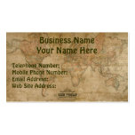 OLD WORLD MAP Business & Profile Cards Business Card Template