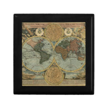 Old World Map Gift Box